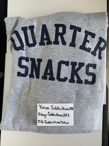 【新品】 Quarter Snacks　Hoodie　パーカー　Box Logo　グレー　XL　希少