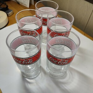 昭和レトロコカ・コーラ足つきグラス5個セット〜 コップ グラス