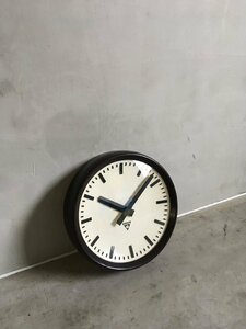 現地蒐集 ヨーロッパアンティーク チェロスロバキア パラゴトロン PRAGOTRON ウォールクロック 時計 掛け時計 丸型 シンプル8229kbfzYK