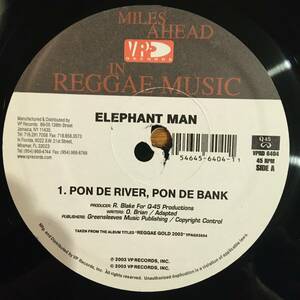 Elephant Man / Pon De River, Pon De Bank - All Out　[VP Records VPRD 6404]　