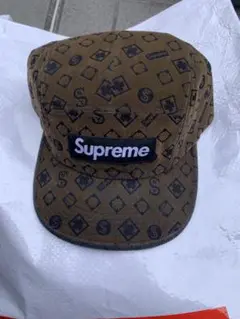 Supreme Flocked Denim Camp Cap "Black"