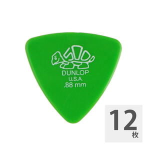 ギターピック 12枚 セット ジムダンロップ 0.88mm トライアングル DELRIN TRI 411B.88 JIM DUNLOP ジムダン