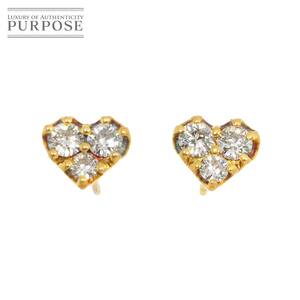 ダイヤ 0.14ct/0.14ct ピアス K18 YG イエローゴールド 750 Diamond Earrings Pierced 90258571