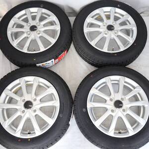 14インチ 4.5J＋45 4-100 ZACK スタッドレス付4本セット 155/65R14 2024年製 ILINK NBOX タント スペーシア ワゴンR(W2413＋S2)