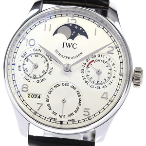 IWC SCHAFFHAUSEN IW502219 ポルトギーゼ パーペチュアル カレンダー リミテッド PT950 自動巻き メンズ 良品 箱保付 メーカーOH済_819275