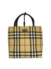 BURBERRY バーバリー ノヴァチェック ミニハンドバッグ ナイロン ベージュ チェック