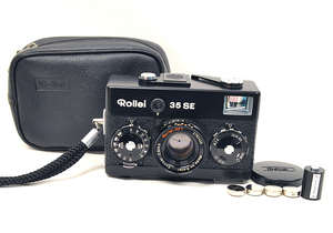 Rollei ローライ 35 SE ブラック シンガポール製 水銀電池アダプター 変換 V27PX LR43×4個付き 完動美品