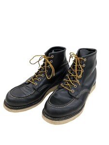 RED WING レッドウィング 8130 2002年製 ブーツ ブラック モックトゥ US9.5 D 27.5cm USA 羽タグ IRISH SETTER アイリッシュセッター