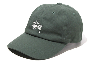 STUSSY ステューシー Stock Low Pro Cap コットン キャップ 帽子 F GREEN グリーン /● メンズ
