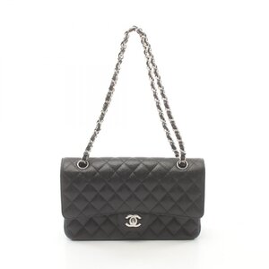 シャネル マトラッセ Wフラップ ブランドオフ CHANEL レザー ショルダーバッグ 中古 レディース