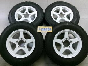 ジムニー用　オフパフォーマー　16インチスタッドレス4本　ホワイト　5H139.7　5.5J＋22　　185/85R16　越谷