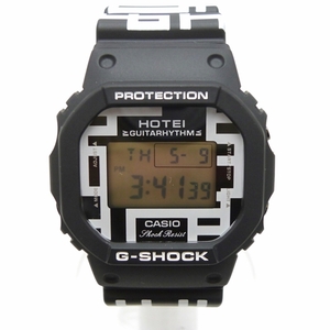 A24-1010【未使用】カシオ　G-SHOCK Gショック　DW-5600HT-1JR HOTEI 布袋寅泰 35周年記念 35th ANNIVERSARY コラボ 腕時計 ブラック 箱