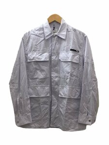 OAMC(OVER ALL MASTER CLOTH)◆EXPLORER SHIRT/長袖シャツ/XS/コットン/BLU/ストライプ/23A28OAU66 COT0081//