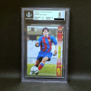 リオネル・メッシ ルーキーカード BGS NM-MT MINT 2004 Panini Megacracks La Liga #71BIS Lionel Messi RC