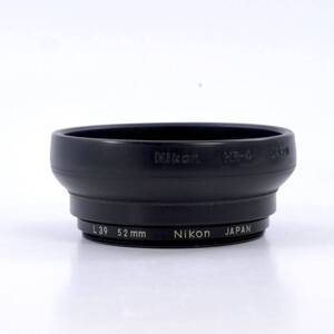 Nikon ニコン HR-4 50mm F1.8用 ラバーフード＋L39 52mm UVフィルターセット