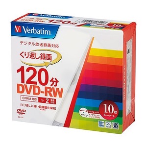 バーベイタム(Verbatim) 録画用DVD-RW X2 ケース 入数：1パック(10枚) VHW12NP10V1(55197)