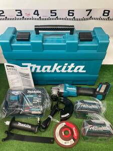 【未使用品】★makita(マキタ) 125㎜40v充電式ディスクグラインダ (4.0Ahバッテリx2/充電器/ケース) GA018GRMX　IT69NEHQZ1S7