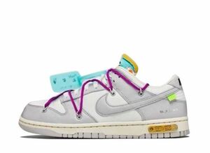 OFF-WHITE NIKE DUNK LOW 1 OF 50 "21" 24.5cm DM1602-100