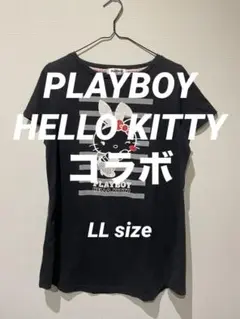 【希少】PLAYBOY×HELLO KITTY コラボTシャツLL