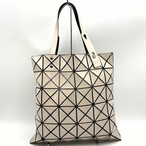 ISSEY MIYAKE BAOBAO(イッセイミヤケ バオバオ)トートバッグ ハンドバッグ 手提げ ビニール レザー ベージュ グレージュ レディース USED