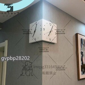 モダンなリビングルーム大きな壁時計、 両面コーナーサイレントクォーツ壁掛け時計、 ホームクリエイティブデコレーション振り子時計