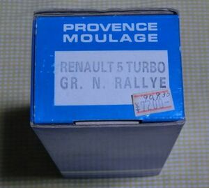 デカールなし 未組立 レジンキット 1/43 RENAULT5 TURBO GR.N RALLYE ルノー ターボ グループN ラリーPROVENCE MOULAGE レーシングカーGTO 