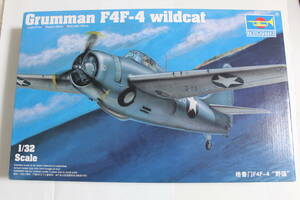 ●トランぺッター【訳あり】 1/32プラモデルキット F4F-4「ワイルドキャット」