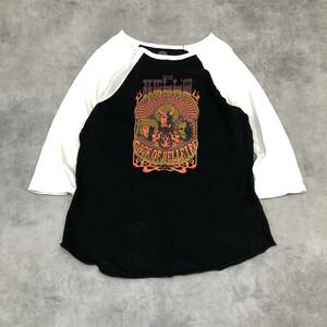 GQ223◇JELADO : RAGLAN SLEEVE T-SHIRT “HELLS TEE”◇40◇黒/白 定価￥12980- ジェラード 7分袖ラグランTシャツ