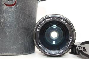 Kマウント 動作品 SMC PENTAX 28mm F2 希少なレンズケース他付き #OP1376