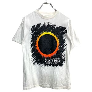 半袖 プリント Tシャツ Mサイズ シングルステッチ ホワイト コットン 古着卸 アメリカ仕入 t2408-3270