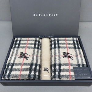 RKO412★BURBERRY バーバリー ノバチェック フェイスタオル＆ミニテリーセット　未使用 12/16★A