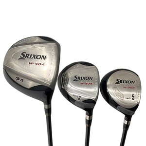 ウッド3本セット SRIXON スリクソン W-404 SV-3001J/フェアウェイウッド 5W W-302/ 5W W-404 【中古品】 22410K149