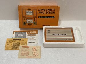 GAME &WATCH MULTI SCREEN DONKEY KONG 任天堂 ドンキーコング ゲームウォッチ ニンテンドー ゲーム 箱 説明書 DK-52