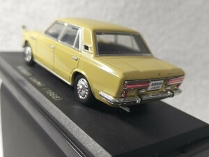 日産ローレル旧車モデル１９６８年式【新品未使用未開封】メッキバンパーを含めメッキ箇所が繊細に再現されています。撮影の為開封です。