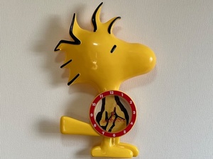 希少！レア！PEANUTS★WOODSTOCK◇ウォーキング・ウッドストック [振り子掛け時計] 美品 ＊ピーナッツ スヌーピー 2005 