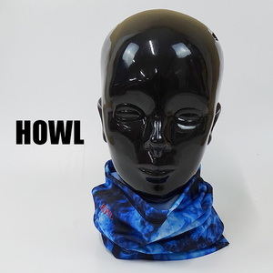 在庫処分セール！HOWL/ハウル 21-22 LIGHTWEIGHT NECK GAITER TIEDYE BLUE ネックゲイター ネックウォーマー [返品、交換不可]