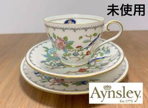 未使用②AYNSLEY◇エインズレイ◇ペンブロック◇カップ&ソーサー+ケーキ皿