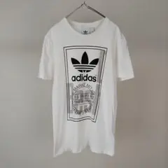 アディダス　adidas デカロゴ　半袖　古着　tシャツ  ストリート