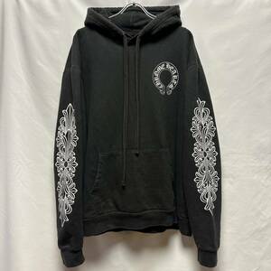 希少◇Chrome Hearts クロムハーツ フローラルクロス メンズ L フーディ プリントロゴ ユニセックス