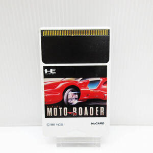 GN-3345【PCエンジン ソフト】モトローダー/MOTO ROADER★HuCARD Huカード★当時物 レトロゲーム ★