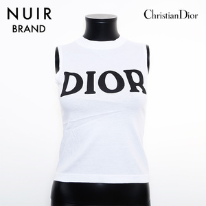 クリスチャンディオール Christian Dior タンクトップ SizeM ロゴ タンクトップ ホワイト