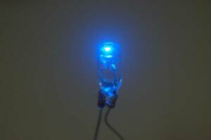 6V工作用 抵抗器付き 青色LED球☆Nランプなどに 送料84円!!カブ　シャリー　モンキー　イーハトーブ