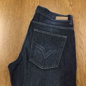 【FI257】DKNY JEANS W32 L30 色落ち加工 ジーンズ ジーパン デニムパンツ メンズブランド古着 ダナキャランニューヨーク 送料無料