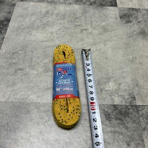 【未使用品】TEX-STYLE WAX　クツヒモ　84/213cm　黄色