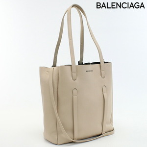 中古 バレンシアガ トートバッグ レディース ブランド BALENCIAGA エブリディ レザー 489813 ベージュ