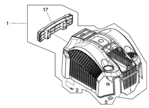 マキタ makita エア コンプレッサ（青） AC462XS 用 カバーアッセンブリ ブルー 136480-5 カバーのみ 部品 修理 建築 大工 高圧 常圧