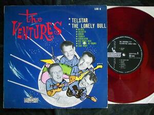 【10】ヴェンチャーズ/テレビ衛星に乗る(LOB8東芝音工国内初回赤盤THE VENTURES PLAYS TELLSTAR THE LONELY BULLエレキHOTRODサーフィン)