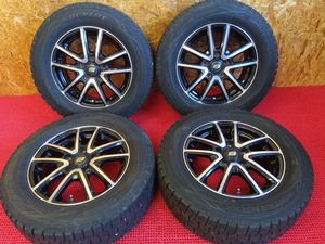 溝有 ダンロップ ウインターマックス01 205/65R15 ホイールセット ヴォクシー等 売切!!