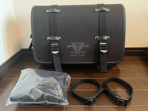 ミリタリーテイストテキスタイルサドルバッグ/MILITARY TASTE TEXTILE SADDLEBAG [NB-132] ブラック　美品　デグナー　サドルバッグ