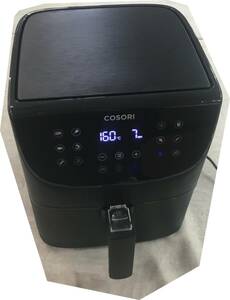 現状品 COSORI ノンフライヤー 3.5L 1-4人適用 エアフライヤー 電気 過熱保護 ブラック CP137-AF